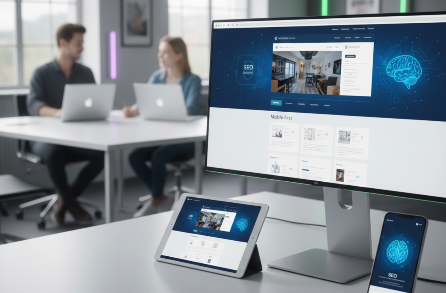 Professionell webbdesign och bygge av hemsida hos Grandtech.